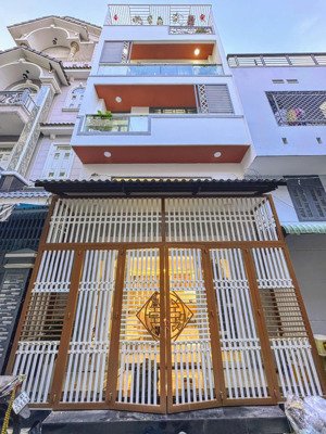 bán nhà sổ hồng riêng ngay trường tiểu học bình long, bình tân: 5.3mx11m đúc 1 lửng 3 lầu