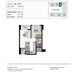 bán gấp căn 1pn - 46m2 tại toà k8 starlake tây hồ tây giá 7,2 tỷ. lh: 