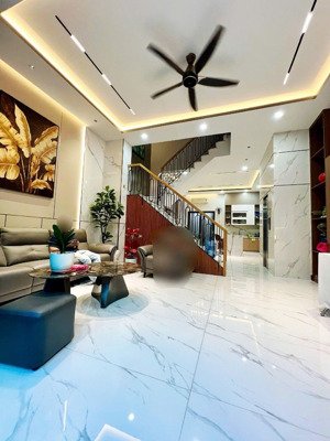 nhà mới 4 tầng -thang máy -hẻm xe hơi thông -thoại ngọc hầu, tp - ngang 5,8m - 5pn - full nội thất