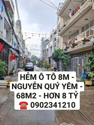bán nhà 4 tầng mới tinh, nguyễn quý yêm, 68m2, ngang 4.2x16m, hèm ô tô đỗ cửa, giá 8 tỷ hơn