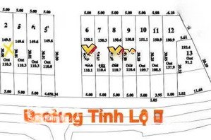 bán gấp các lô f0, mặt tiền tỉnh lộ 7, 5x30, thổ cư, bao giấy phép xd ngay.