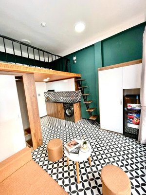 bán toà chdv thịnh quang ngõ thông 3 gác gần hv ngân hàng, sổ vuông 50m2*6t 10p kk, pccc