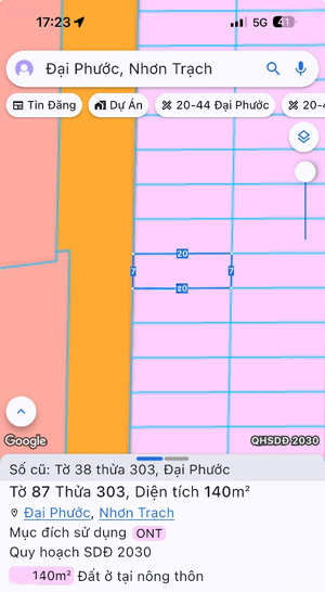 bán đất tại khu tái định cư đại phước, 5,3 tỷ, 140m2, đẹp xuất sắc