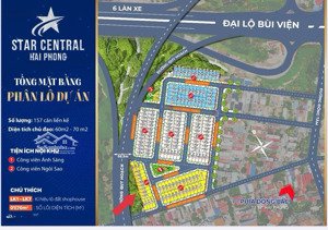 bán nhà riêng tại khu đô thị star central (hp elite central) hải phòng = giá 5,1tỷ, dt: 75m2