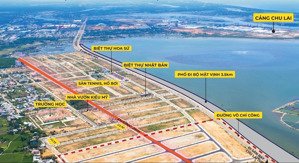 vịnh an hoà - khai xuân bán lô mặt biển rẻ nhất dự án chỉ 1,88 tỷ - lh 