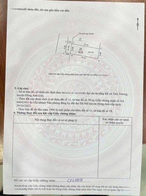 bán đất tại thôn lương nỗ, đông anh, 8,6 tỷ, 93,8m2