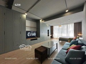 studio rộng 55m có ban công full nội thất cao cấp | gần nhà ga t3 quận tân bình