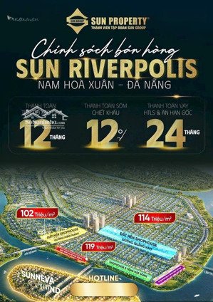 townhouse & villa ven sông hòa xuân - quỹ căn cuối cùng đẹp nhất của sun group