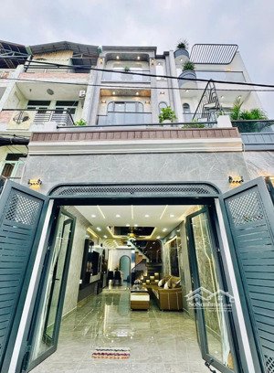 nhà đẹp hẻm xe hơi phan huy ích p14-gần siêu thị emax 2_diện tích: 4m x 16m. 3 lầu. 5pn_5wc=8,9 tỷ