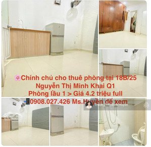 cho thuê phòng trọ giá rẻ tại 18b/25a nguyễn thị minh khai, quận 1