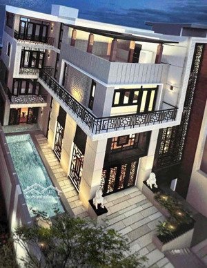 siêu phẩm biệt thự phố, 305m, 5 tầng( có tầng hầm và thang máy), mặt tiền đường, ngay tđ, tp hcm.