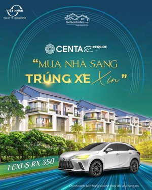sở hữu biệt thự sông centa riverside đón sóng sân bay quốc tế gia bình giá f0 & cs khủng từ cđt