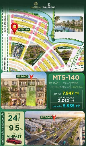 shophouse mt5-140 vinhomes golden city giá tốt, vị trí đẹp