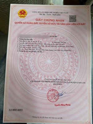 cần bán gấp mặt tiền lập định suối môn, khu an toàn giữ lại được phép lên thổ cư