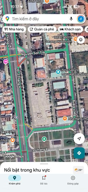 bán 600m2 mặt tiền đường 2/9 - đất ở 100% - gọi đàm tiến