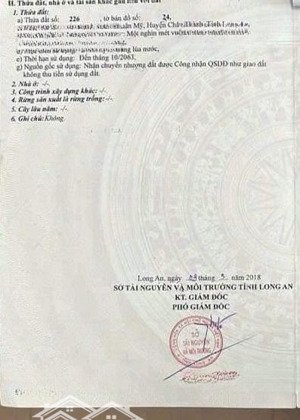 bán đất tại xã thuận mỹ, huyện châu thành, long an, 2,5 tỷ, 1323m2 có 323tc view đẹp