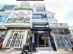 6 tỷ 100 nhà 4 tầng sân thượng 5 phòng ngủ hẻm xe hơi qua quận 7 5 phút