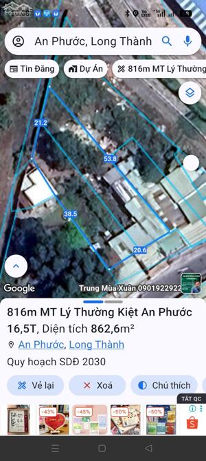 Bán 816m mặt tiền HL 21 An Phước,Thông cầu Đồng Nai 2