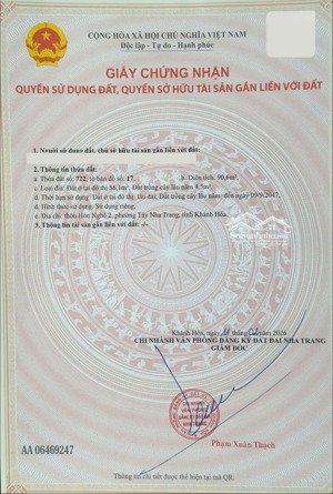 bán lô đất tại số 91 đường trạm điện, hòn nghê, vĩnh ngọc, nha trang