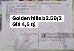golden hill chưa bao giờ hết hot, hân chào bán một vài lô trục 10m5 và 7m5 siêu đẹp mời quý ac xem