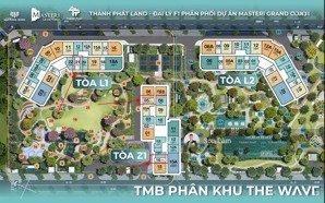 vốn tự có 691 triệu- sở hữu studio - tòa l1 - tầng trung -masteri grand coast - view hồ tạo sóng