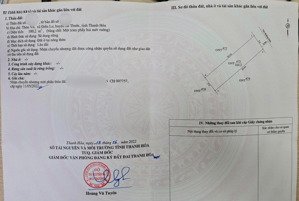 chính chủ bán đất 100m2 (5x20m) thổ cư đường nhựa trước nhà 6m. hơn 200tr, sổ vuông. gần chợ, ubnd