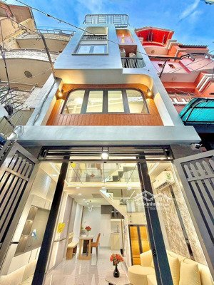 giảm mạnh! nhà mới đẹp hoàng văn thụ, phú nhuận, cách mt 20m. dt 3,7x10 nở hậu 5 tầng giá 8,25 tỷ