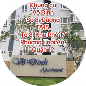 e cư dân cần bán căn võ đình q12 2 pn 2 wc sổ sẵn chỉ 2030 chuẩn bị sơn mới