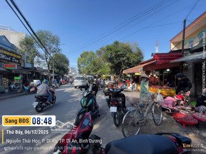 đất chợ dĩ an 1 79,1m ngang 6m gần ga dĩ an giá 3,45 tỷ