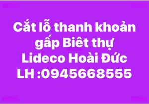 cắt lỗ sâu bán gấp biệt thự lideco hoài đức lh : 