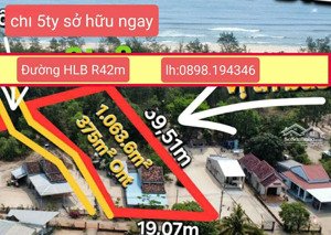 cần bán siêu phẩm thổ cư mặt biển 1063m2 thăng trường- đà nẵng