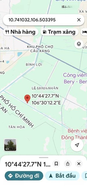 cần bán đất vườn mặt tiền đường thích thiện hòa, xã lê minh xuân, huyện bình chánh