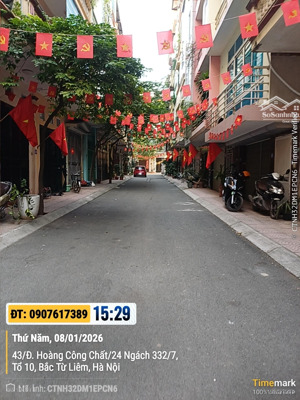 bán nhà phân lô hoàng công chất - từ liêm | 50m² | mặt tiền 4m | giá 15 tỷ.