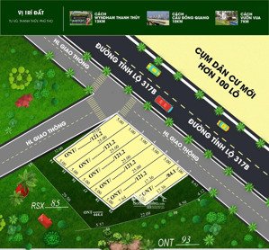 chính chủ bán đất tai xã tu vũ, mặt tỉnh lộ 317 kinh doanh ngày đêm ,gần khu sinh thái phượng mao