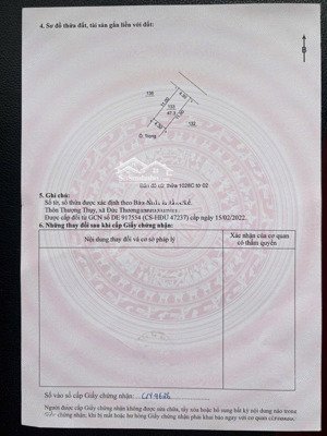 chính chủ bán đất tại xã đức thượng, cách 1 nhà ra đường liên khu rộng 40m, giá siêu hời hot