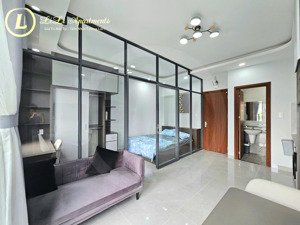 cho thuê căn hộ mới 100% 38.2m2 ngay trung tâm phú nhuận ngay phan xích long, sát đường trường sa