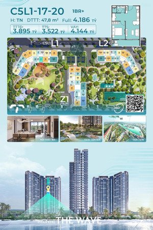 bán cc đẹp xuất sắc tại masteri grand coast, 3,5 tỷ, 47,8m2