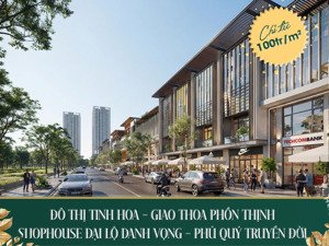 bán shophouse có 102 tại đại lộ thương mại lớn nhất hải phòng dt 120m2 tại the greenery 2 hải phòng