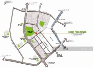 bán gấp căn hộ tòa green park tower dương đình nghệ dt 105m2, 3 phòng ngủ tầng trung, gần công viên