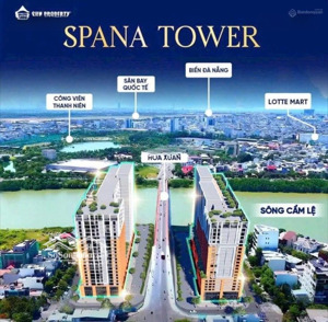 bán căn hộ 2pn, 1wc, giá tốt 3,5 tỷ, 54,2m2 tại spana tower, đà nẵng