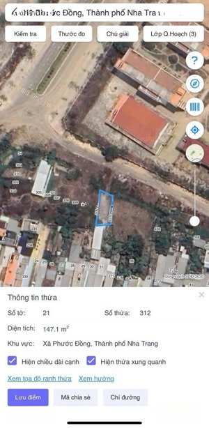 bán đất tại xã phước đồng, nha trang, 63 triệu/m2, 143.7 m2, chỉ với view đẹp