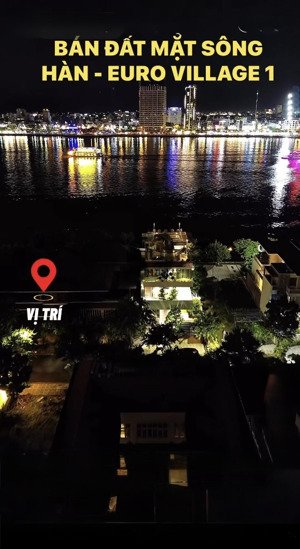 cặp đất 2 mặt tiền trước sau vew sông khu eurro villa 1 - đà nẵng