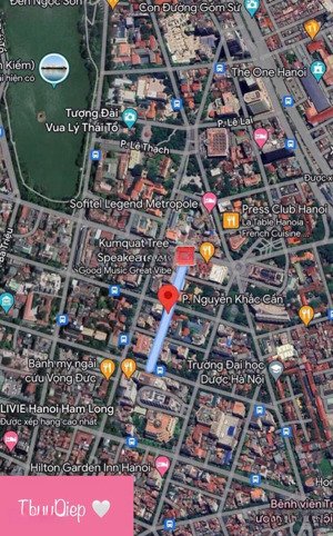 khách sạn - mặt phố nguyễn khắc cần - hoàn kiếm - 559m² (đàm phán) - mặt tiền 20m