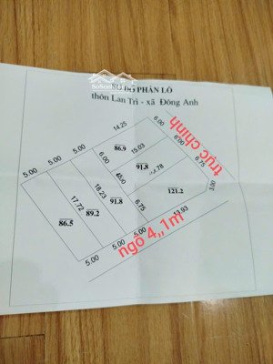 bán nhanh 560m đất lan trì - cổ loa mặt tiền 20m vị trí:thôn lan trì, xã cổ loa,đông anh hà nội