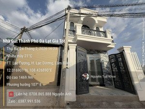 bán nhà sổ riêng xây dựng phường langbiang đà lạt giá 3,2 tỷ