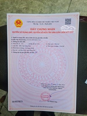 sang gấp nền đất sổ sẵn thổ cư ngay cửa ngỏ vào sân bay long thành, cách kcn chỉ 1km - giá rẻ