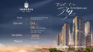 căn ngoại giao - imperia sky park, nhanh tay booking