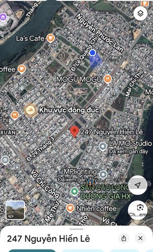 bán đất đường thông 247 nguyễn hiến lê- hòa xuân