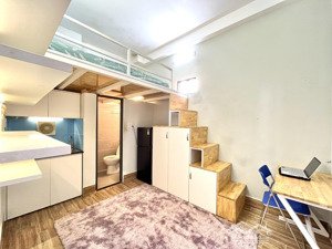 gác lửng full nội thất nơ trang long gần đh văn lang bình thạnh