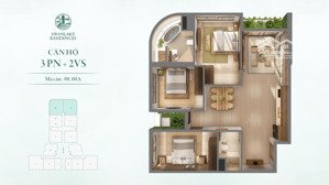 bán căn hộ onsen 3n2wc hoa hậu giá bán 11.x tỷ bao phí sang tên